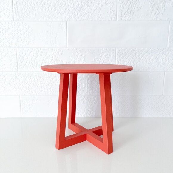 Miniature Barbie Bistro Table 4  MCM Striped Chairs Dollhouse Furniture - Picture 6 of 12